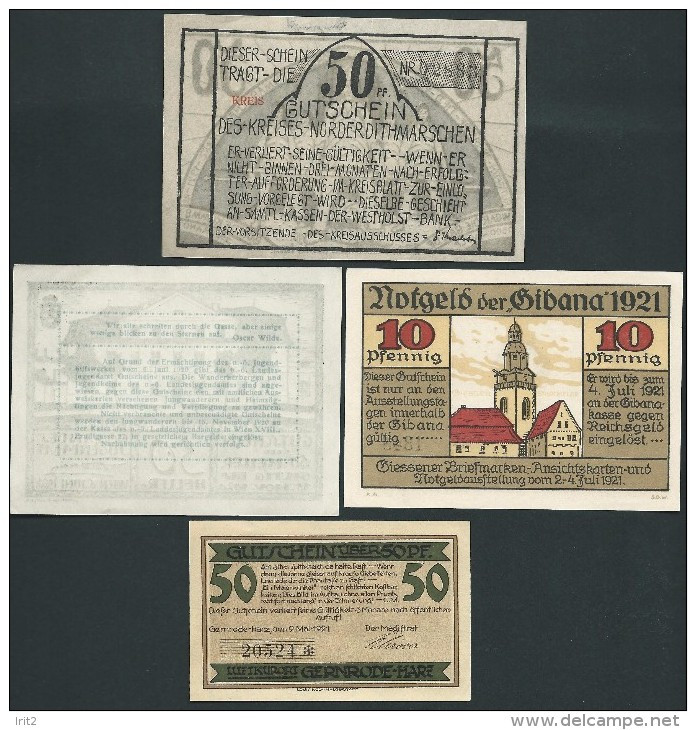 BANKNOTES  1920 GERMANIA-ALLEMANIA LOTT BANKNOTES LOCAL PFENING RAR - Deutsche Golddiskontbank