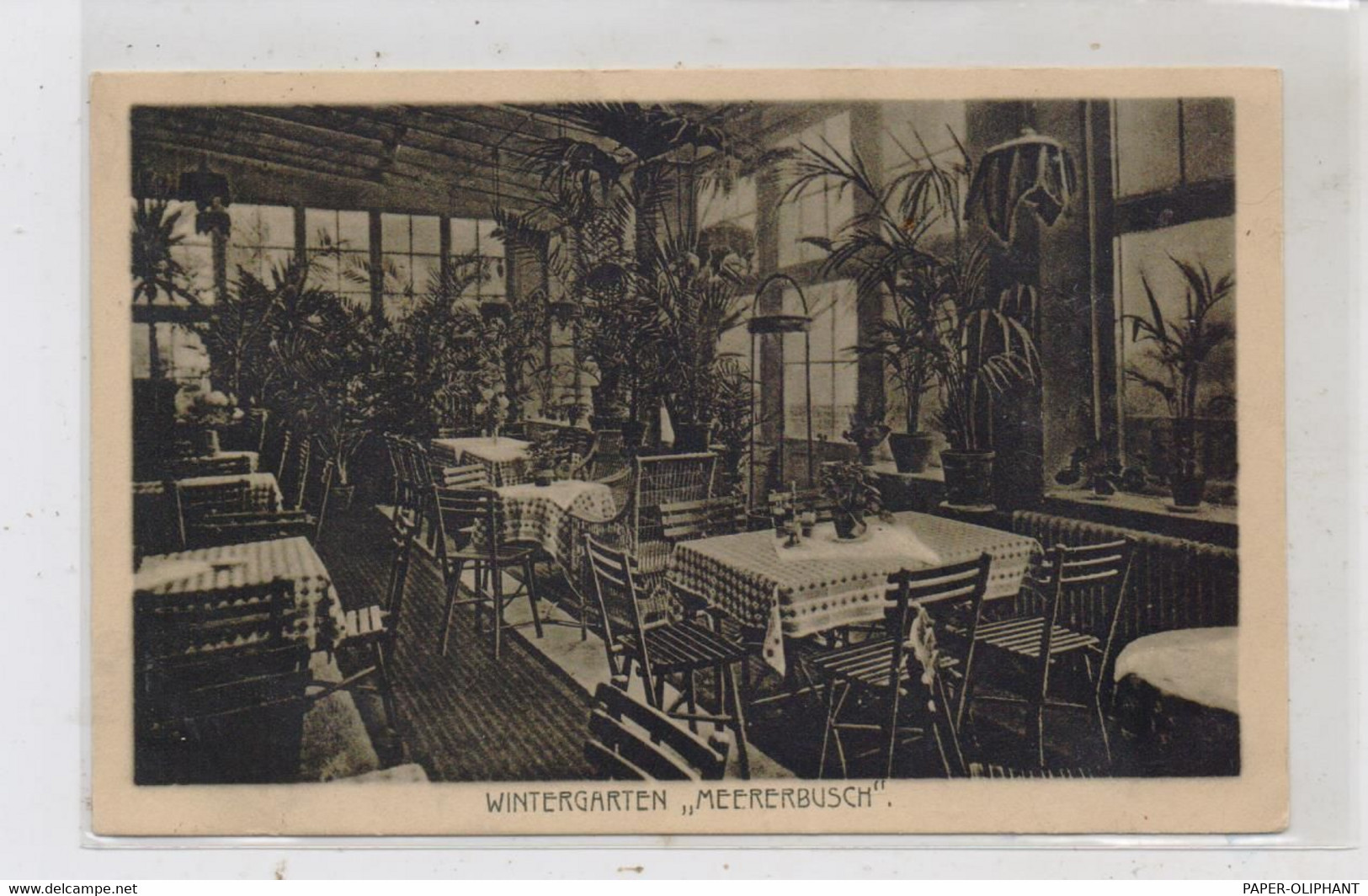 4005 MEERBUSCH - BÜDERICH, Haus Meererbusch, Wintergarten, 1917 - Meerbusch