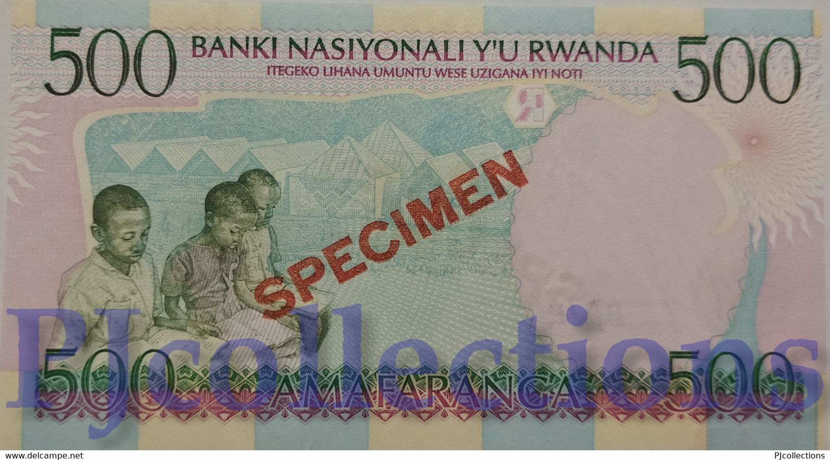 RWANDA 500 FRANCS 1998 PICK 26s SPECIMEN UNC - Rwanda