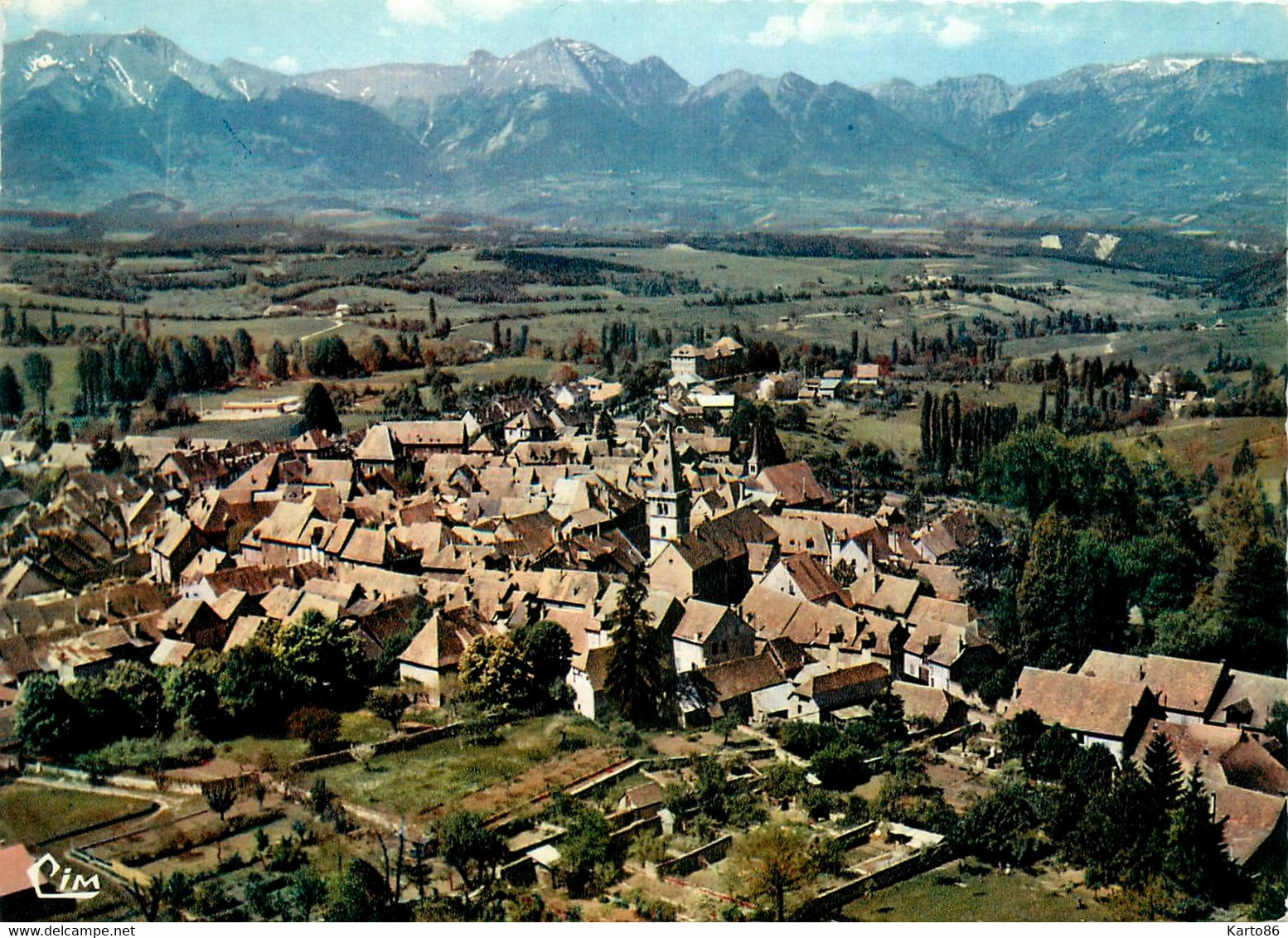 Mens * Vue Générale Aérienne Sur Le Village - Mens