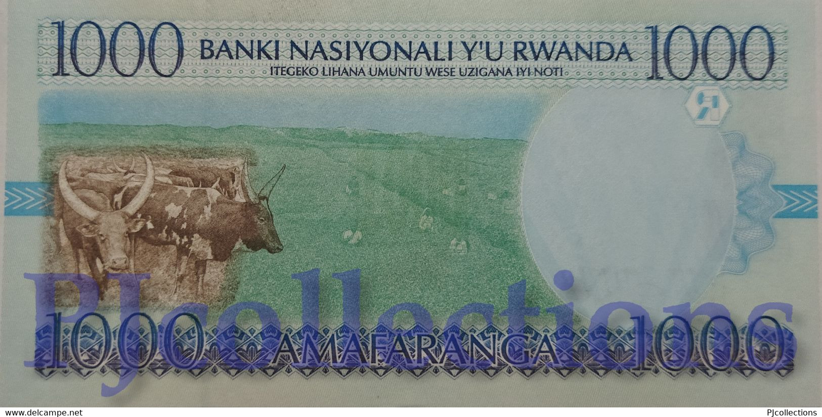 RWANDA 1000 FRANCS 1998 PICK 27a UNC - Ruanda