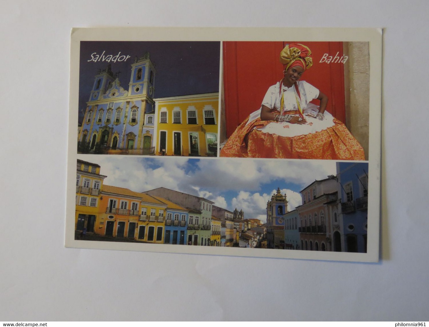 BRAZIL POSTCARD TO ITALY 2000 - Used Stamps