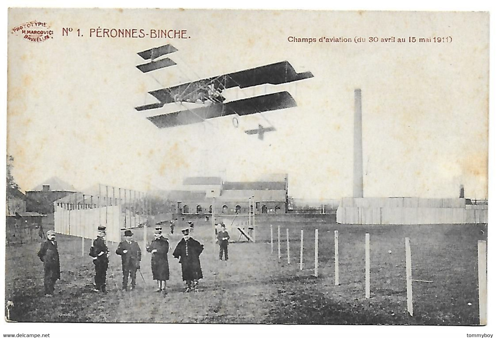 Péronnes-Binche - Champs D' Aviation (du 30 Avril Au 15 Mai 1911) - Edit. Marcovici N° 1 - Binche