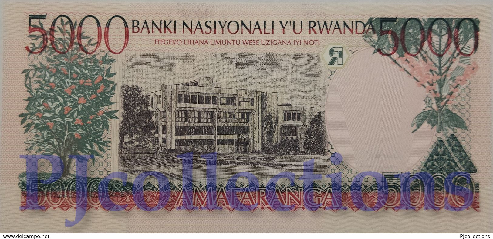 RWANDA 5000 FRANCS 1998 PICK 28a UNC - Ruanda