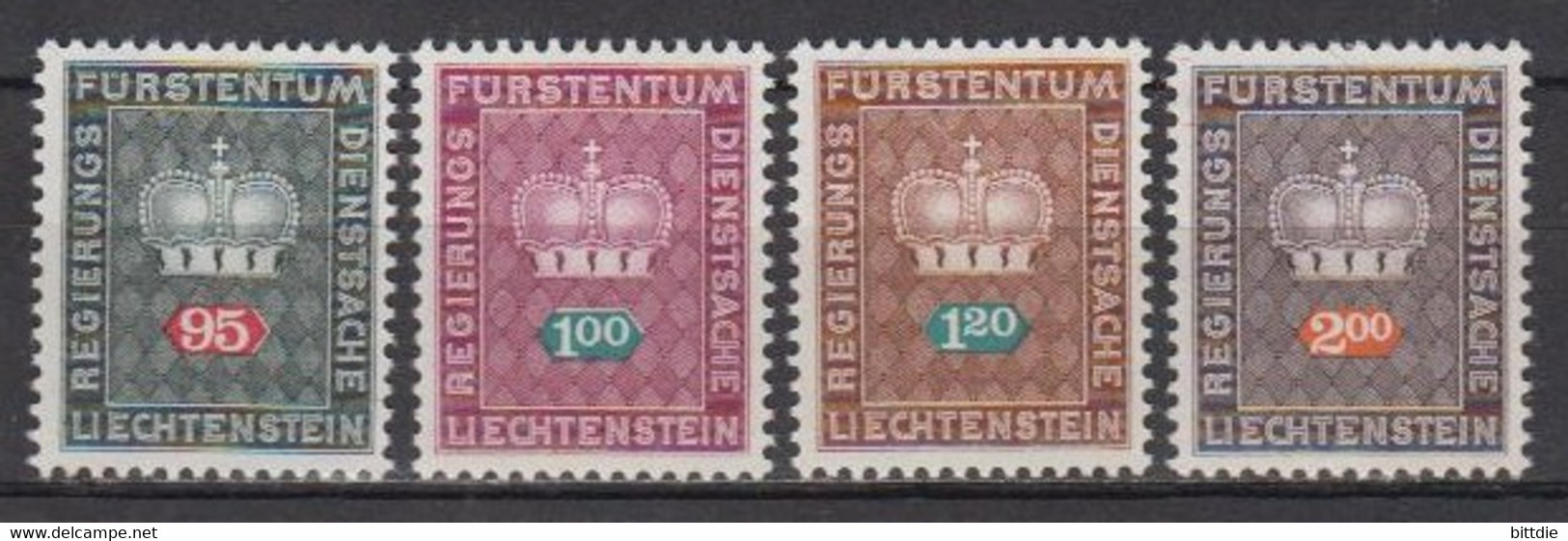 Liechtenstein , D 53-56 , Xx   (M 3009) - Service