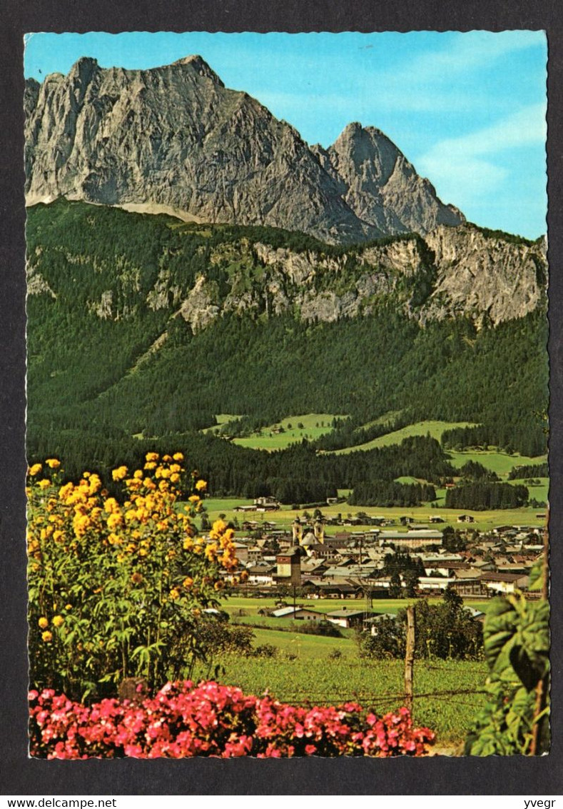 Autriche - St-Johann In Tirol Mit Wildem Kaiser (n° 3692) Internationaler Sommerfrischort - Vue Aérienne Sur Le Village - St. Johann In Tirol