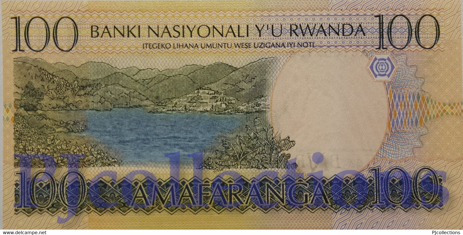 LOT RWANDA 100 FRANCS 2003 PICK 29a UNC PREFIX "AA" X 5 PCS - Ruanda