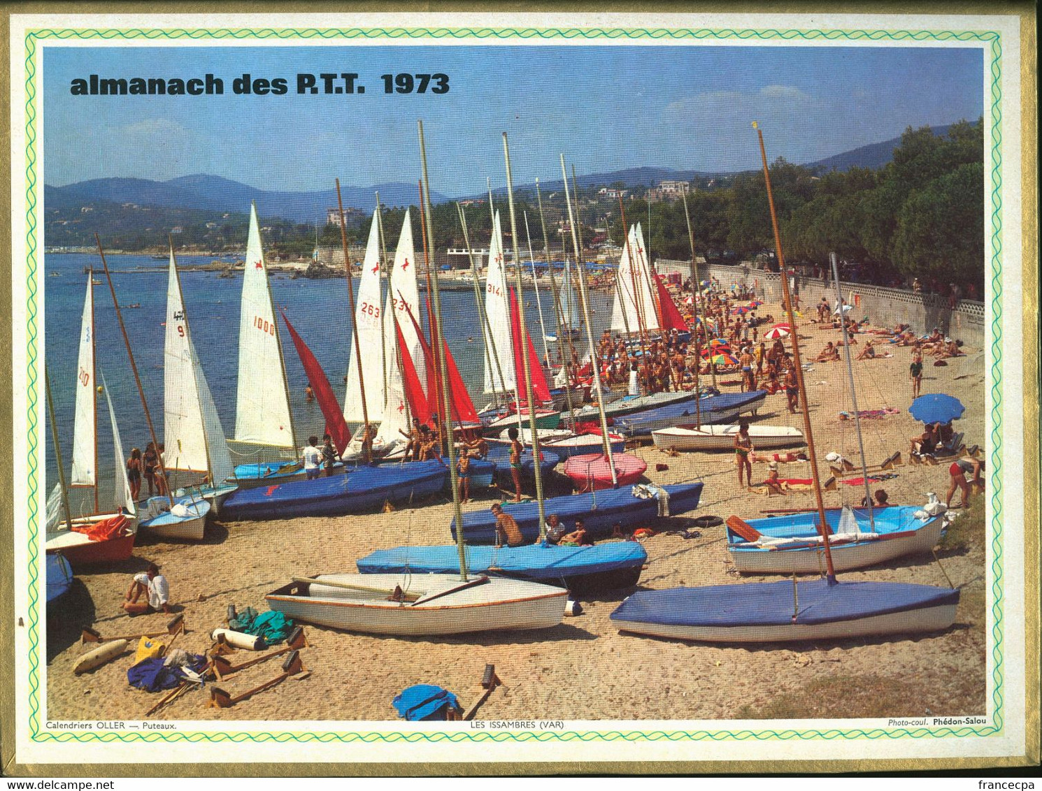 041 - ALMANACH DES P.T.T  1973 - Groot Formaat: 1971-80
