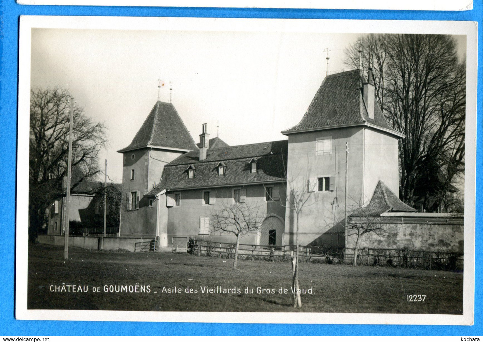 TW147, Château De Goumoëns Près Echallens, Asile De Vieillards Du Gros De Vaud, 12237, Perrochet Matile, Non Circulé - Échallens