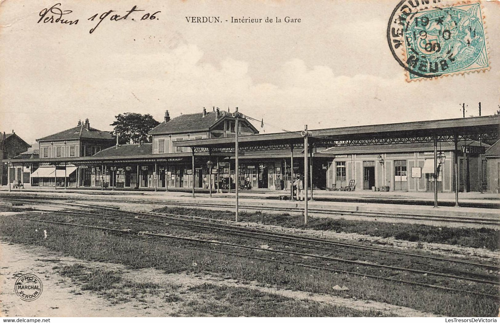 CPA Verdun - Interieur De La Gare - Chemin De Fer - Phot Marchal - Gares - Sans Trains