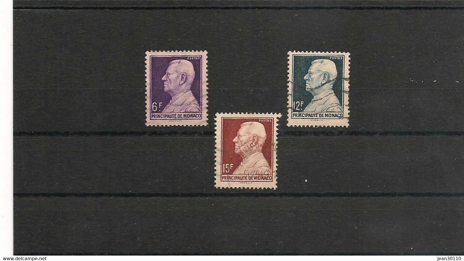 MONACO ANNÉES 1941/49 LOT OBLITÉRÉS CÔTE : 48,00 € - Used Stamps