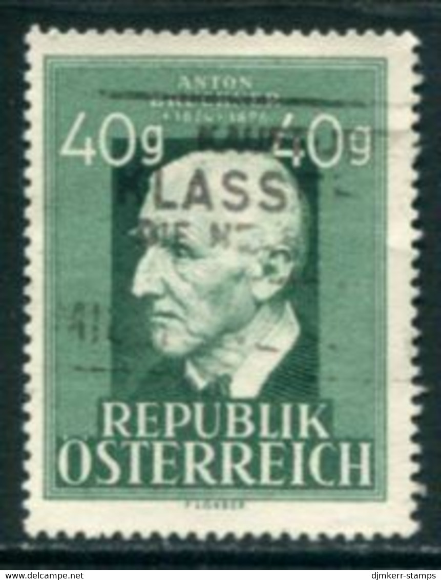 AUSTRIA 1949 Bruckner Birth Anniversary Used  Michel 941 - Gebraucht