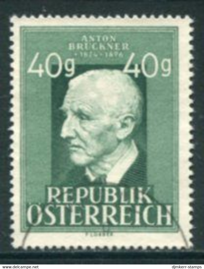 AUSTRIA 1949 Bruckner Birth Anniversary Used  Michel 941 - Oblitérés