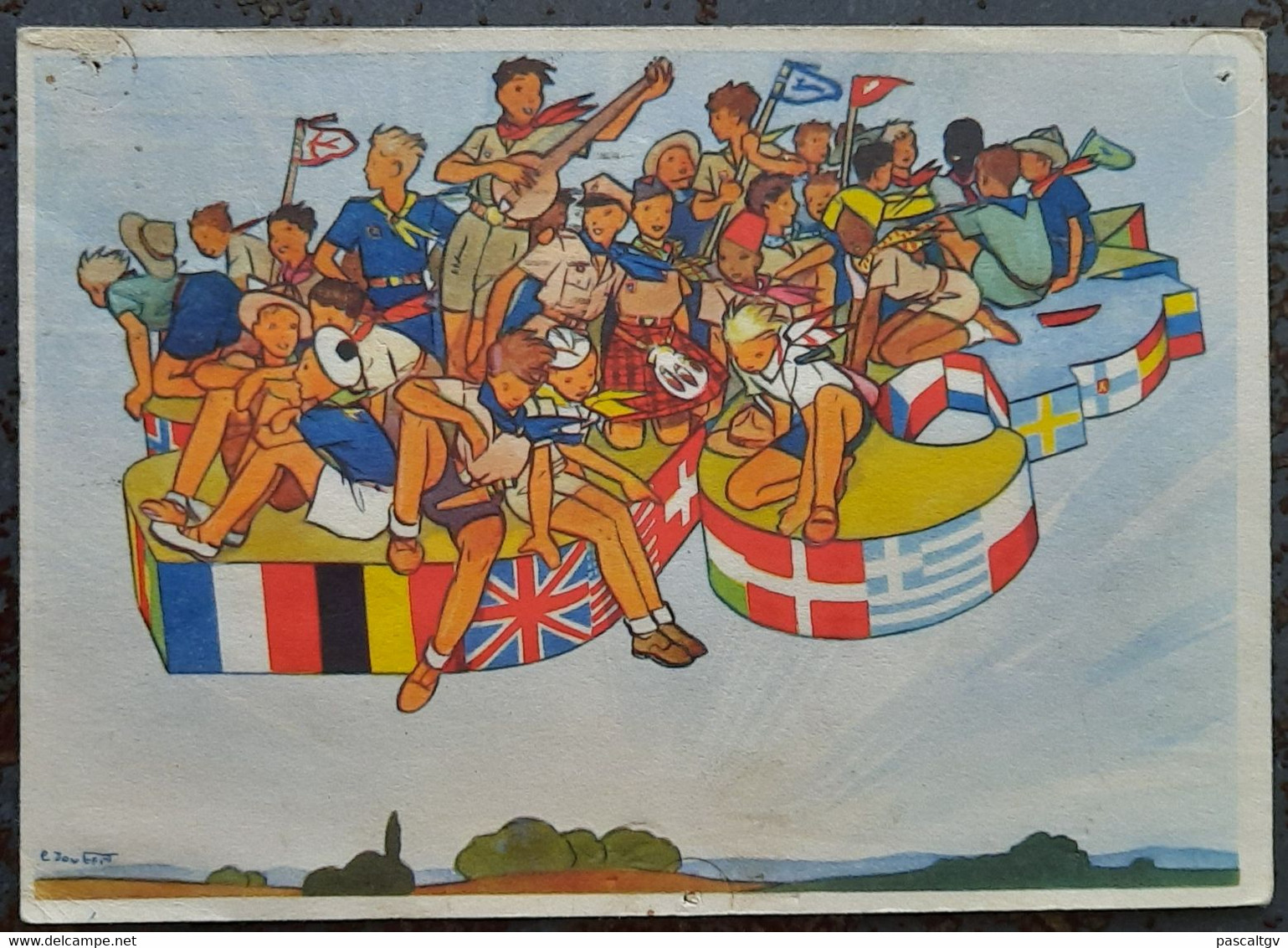 FRANCE - "EDITION OZANNE PARIS 1009 - N°787" - "Jamboree De La Paix" - 02/08/1947 - TTB - Briefe U. Dokumente