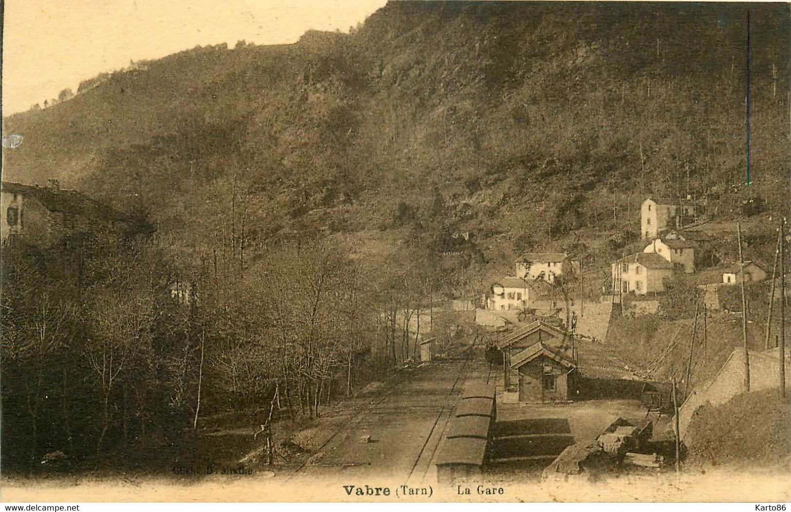 Vabre * Vue Sur La Gare Du Village * Ligne Chemin De Fer - Vabre