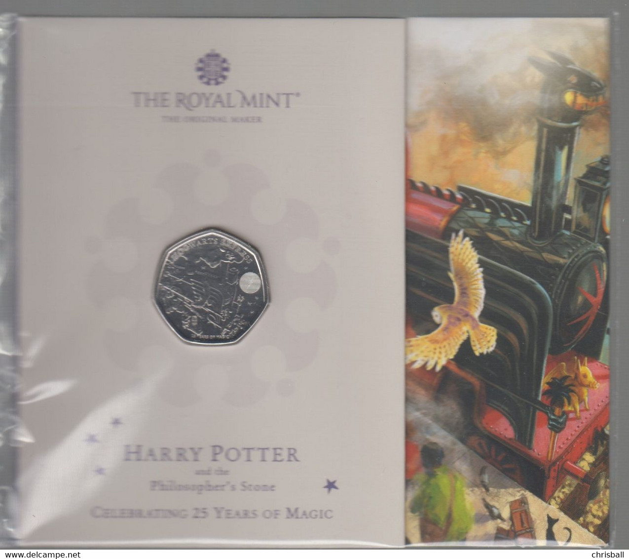 UK 50p  Harry Potter - Hogwarts Express - BUNC Coin Royal Mint Presentation Pack - 50 Pence