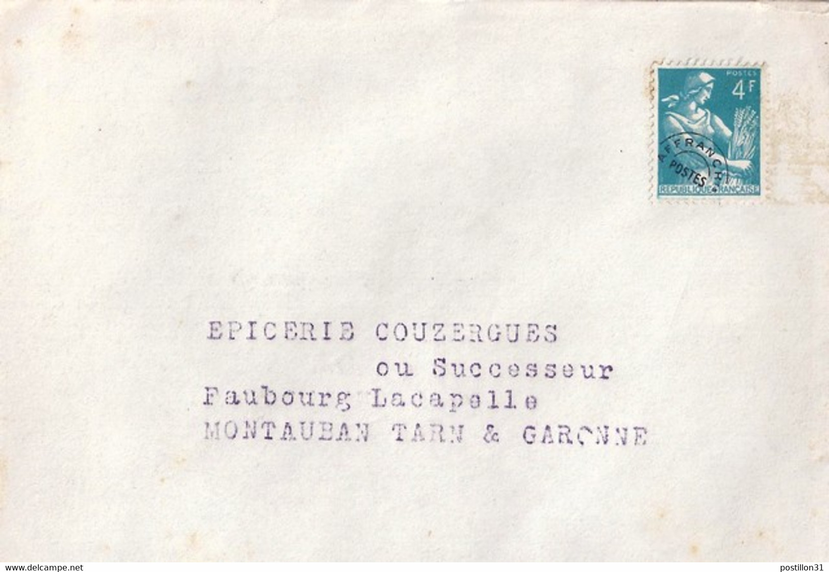 TYPE MOISSONNEUSE N° PREO 106 SUR LETTRE - 1957-1959 Mäherin