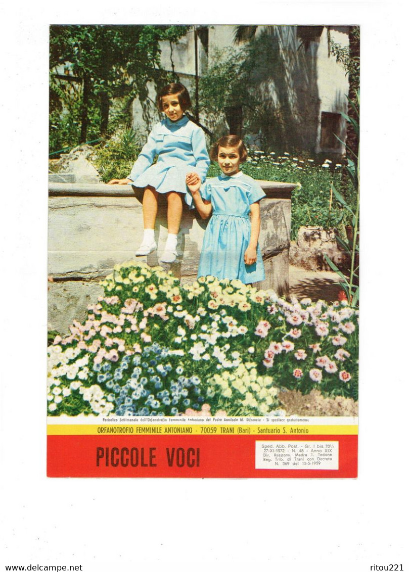 Dépliant - PICCOLE VOCI - Calendrier Santurio S. Antonio 1973 - - Grossformat : 1971-80