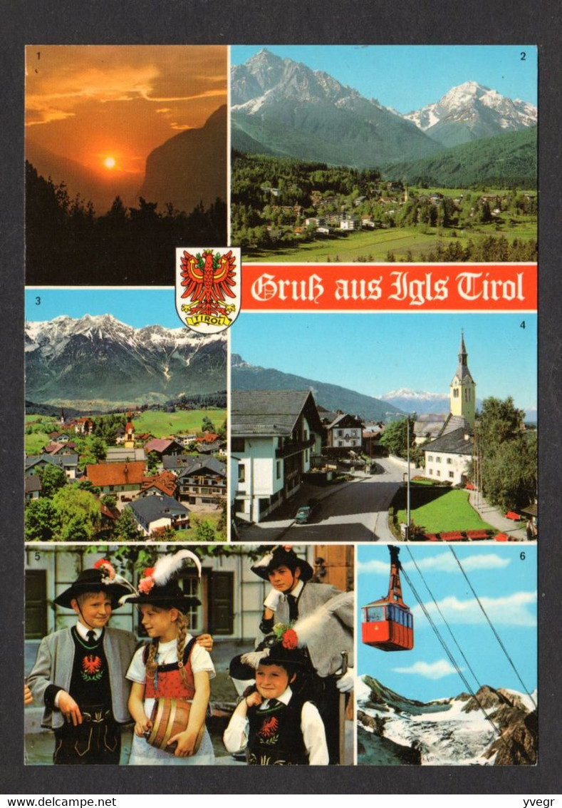 Autriche - IGLS  Bei Innsbruck Vues Diverses - Multivues, Folklore, Costumes, Coiffes, Téléphérique, Vues Du Village - Igls