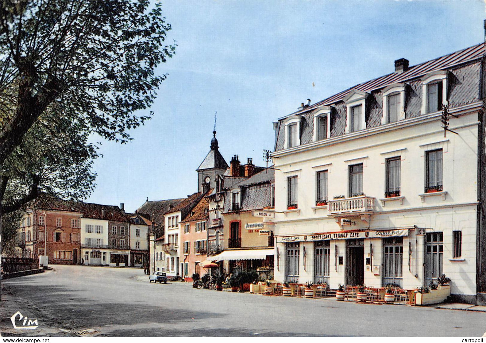 70 - ST-LOUP-SUR-SEMOUSE - Place Jean-Jaurès - Café - Restaurant Trianon - Saint-Loup-sur-Semouse