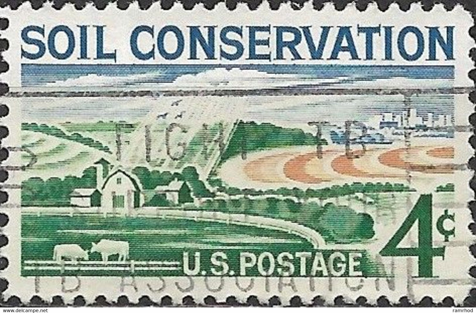 USA 1959 Soil Conservation - 4c The Good Earth FU - 2a. 1941-1960 Oblitérés