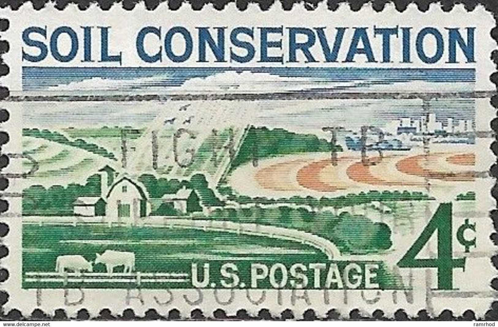 USA 1959 Soil Conservation - 4c The Good Earth FU - 2a. 1941-1960 Used