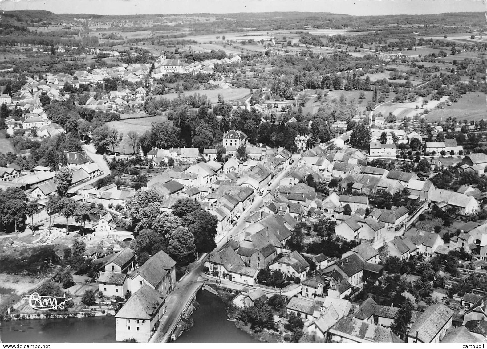 70 - SCEY-SUR-SAÔNE - Un Beau Panorama Aérien - Scey-sur-Saône-et-Saint-Albin