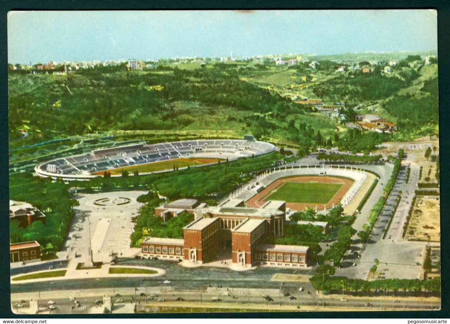 17189CLE - ROMA - FARNESINA LO STADIO OLIMPICO E LO STADIO DEI MARMI - Stades & Structures Sportives