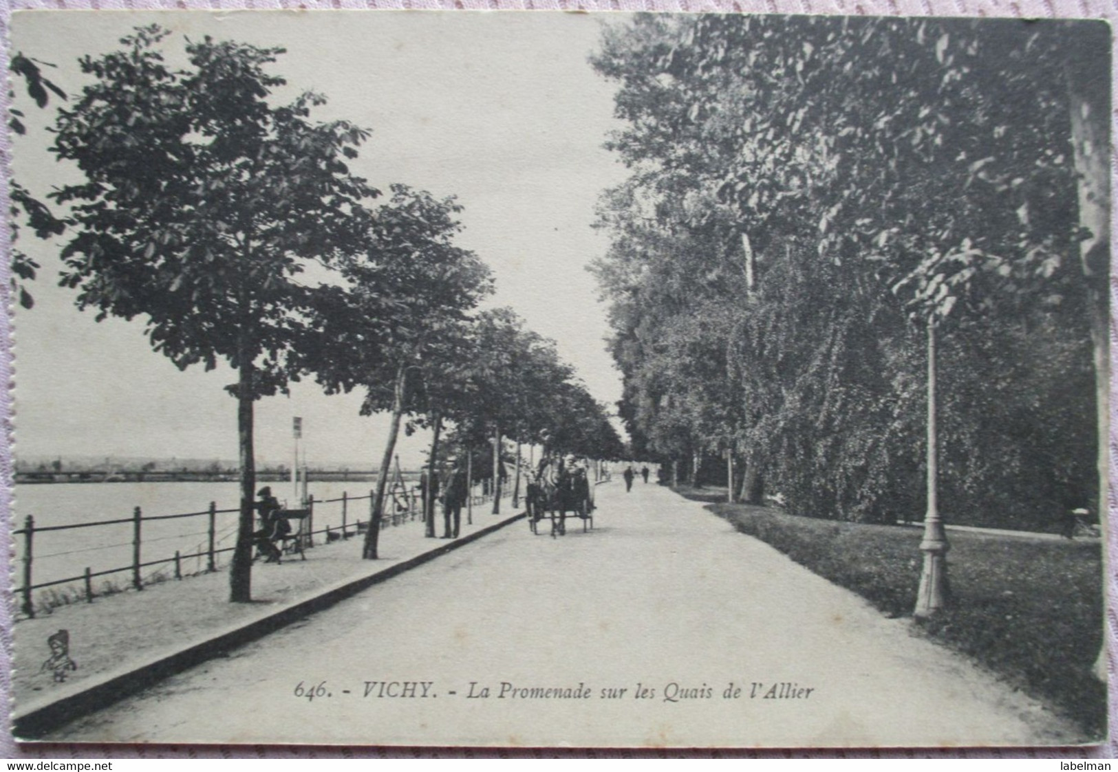 VICHY FRANCE PROMENADE SUR LES QUAIS DE ALLIER POSTKARTE POSTCARD PC CP AK CARTE POSTALE ANSICHTSKARTE CARTOLINA - Blave Les Mines