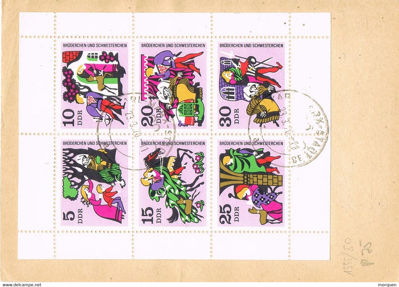 48052. Entero Postal Certificado KARL MARX STADT (Alemania DDR)  1970. Hojita Al Dorso Cuentos Infantiles - Postcards - Used
