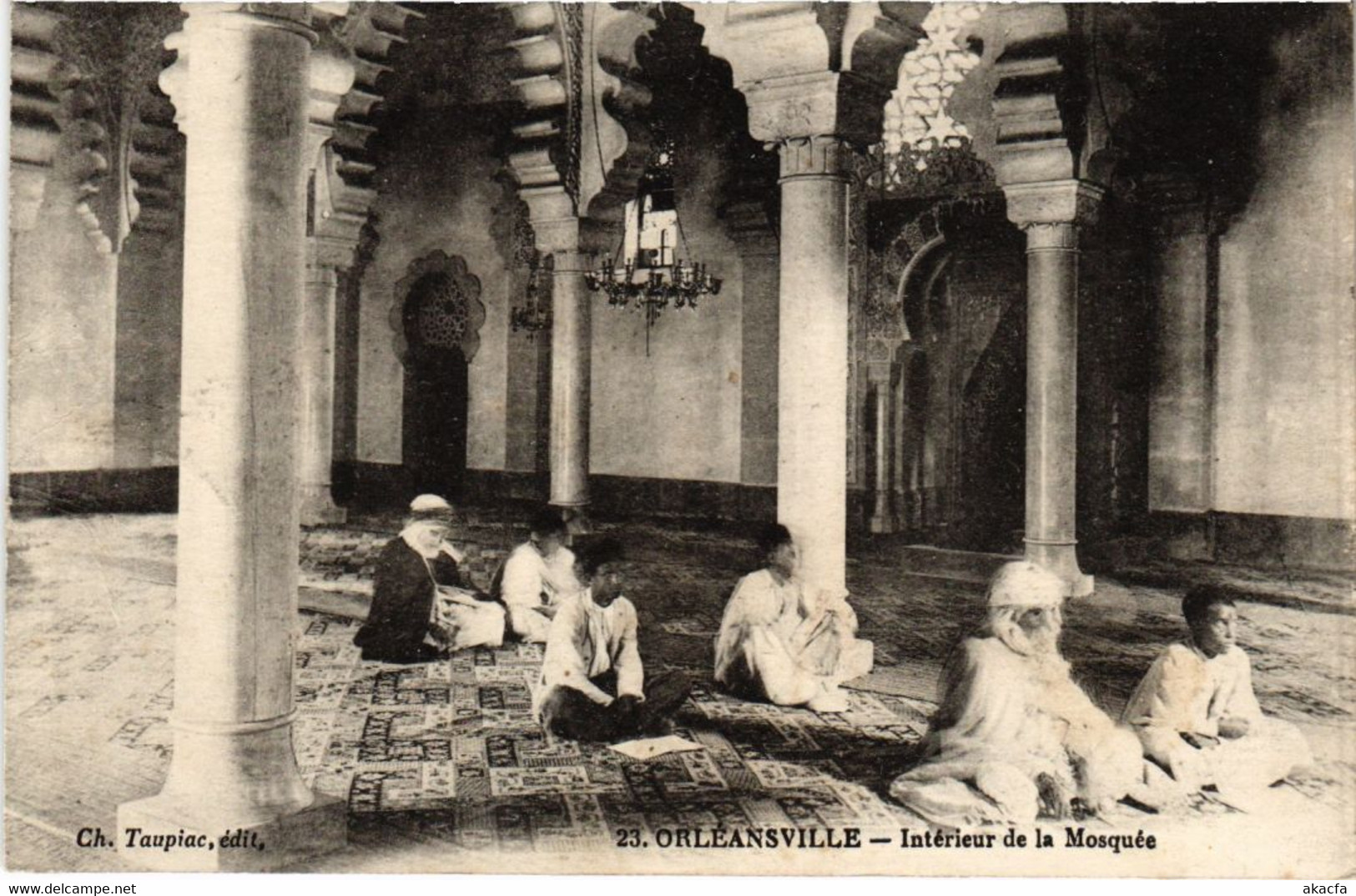 CPA AK ORLEANSVILLE Interieur De La Mosquee ALGERIE (1188908) - Chlef (Orléansville)