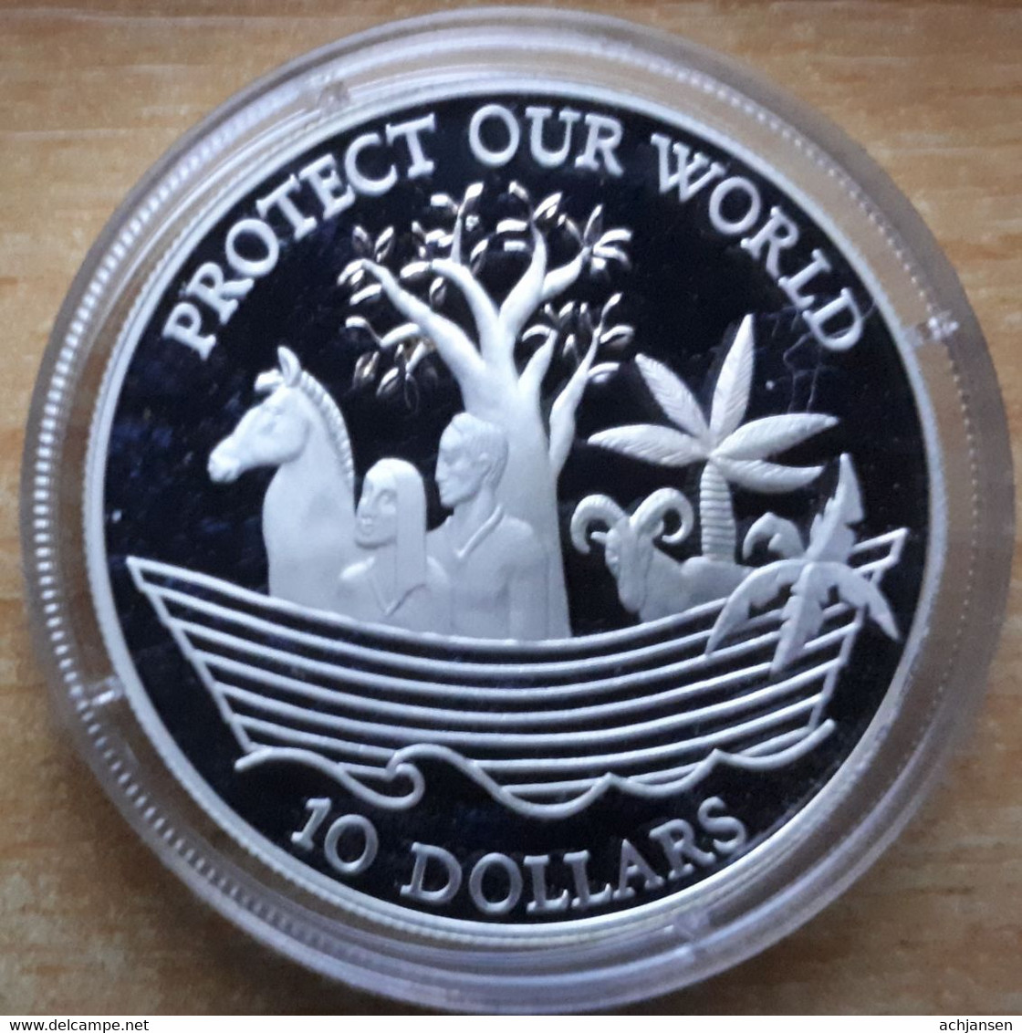 Nauru, 10 Dollars 1993 - Silver Proof - Nauru