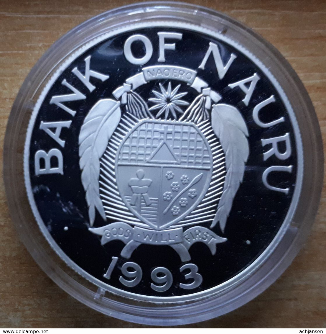 Nauru, 10 Dollars 1993 - Silver Proof - Nauru