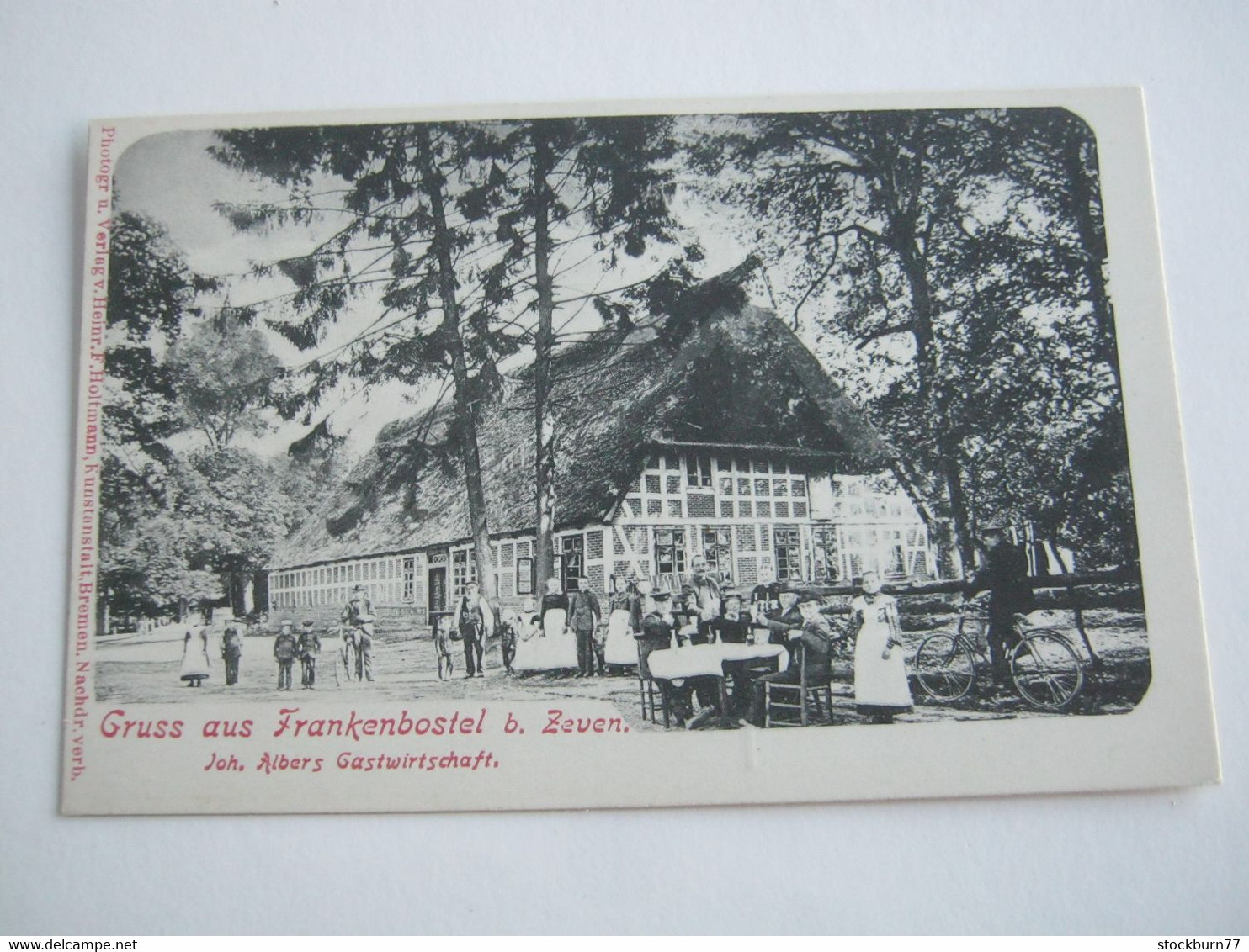 FRANKENBOSTEL Bei Zeven , Gasthof    ,  Schöne   Karte Um 1910 ,               2 Abbildungen - Zeven