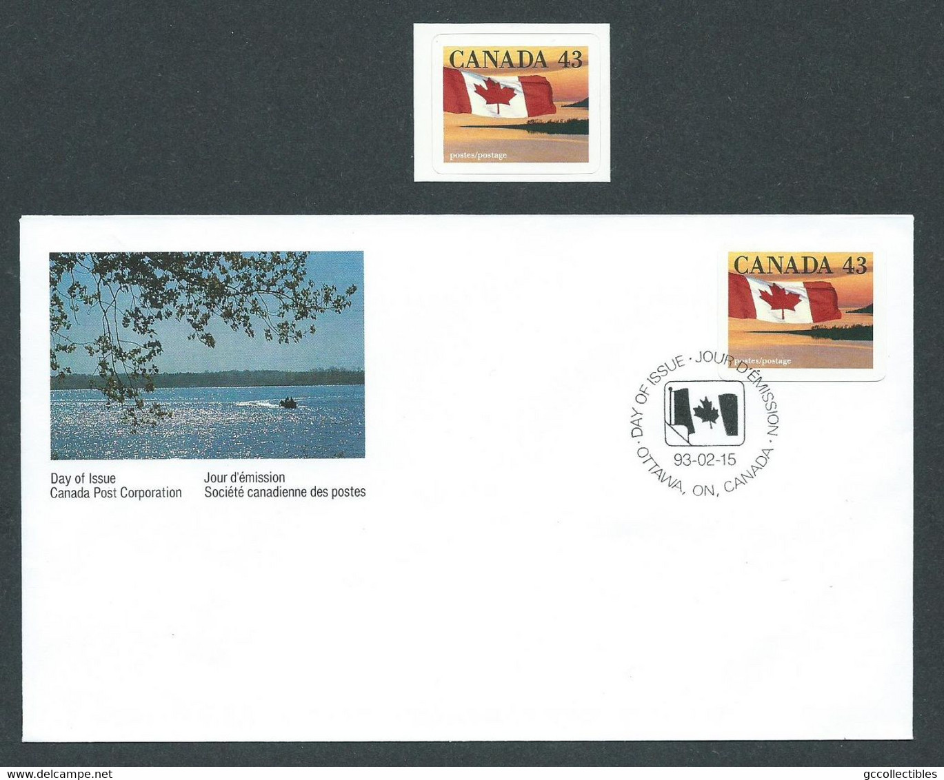 Canada # 1389 Single MNH + FDC - ''Quick Stick'' Booklet Issues 1992-1993 - 2001-2010