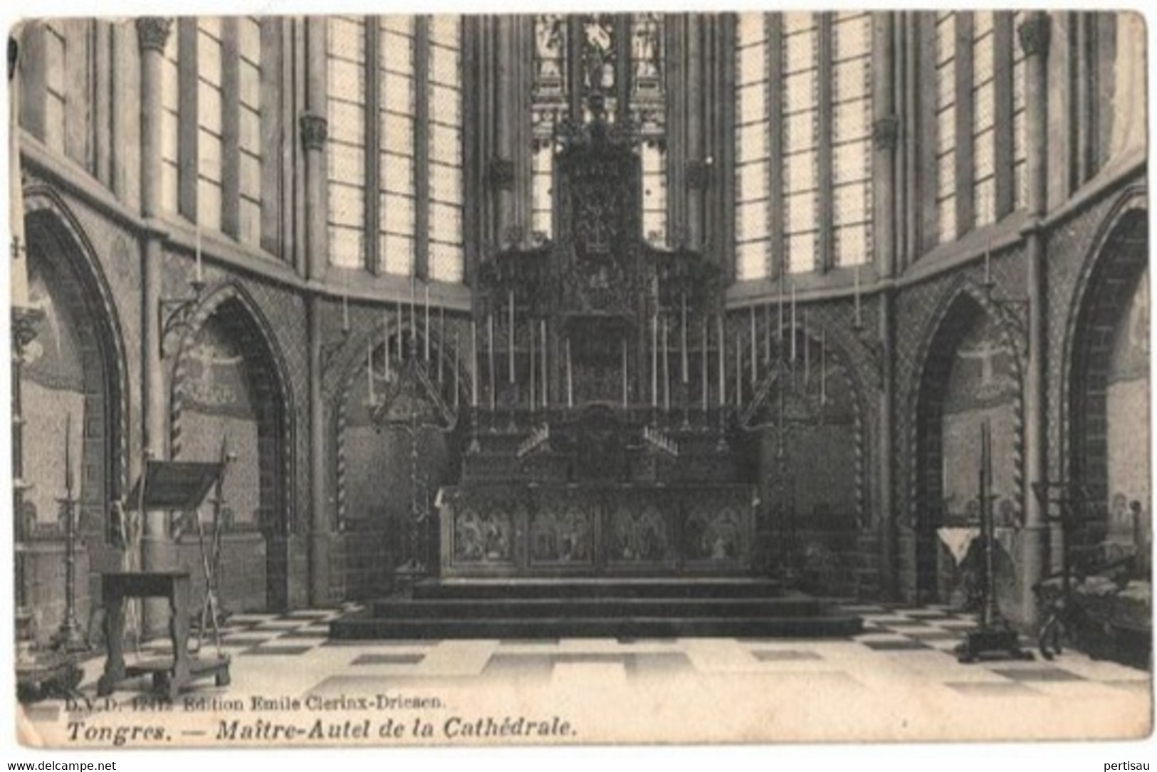 Binnenzicht Cathedrale 1907 - Tongeren
