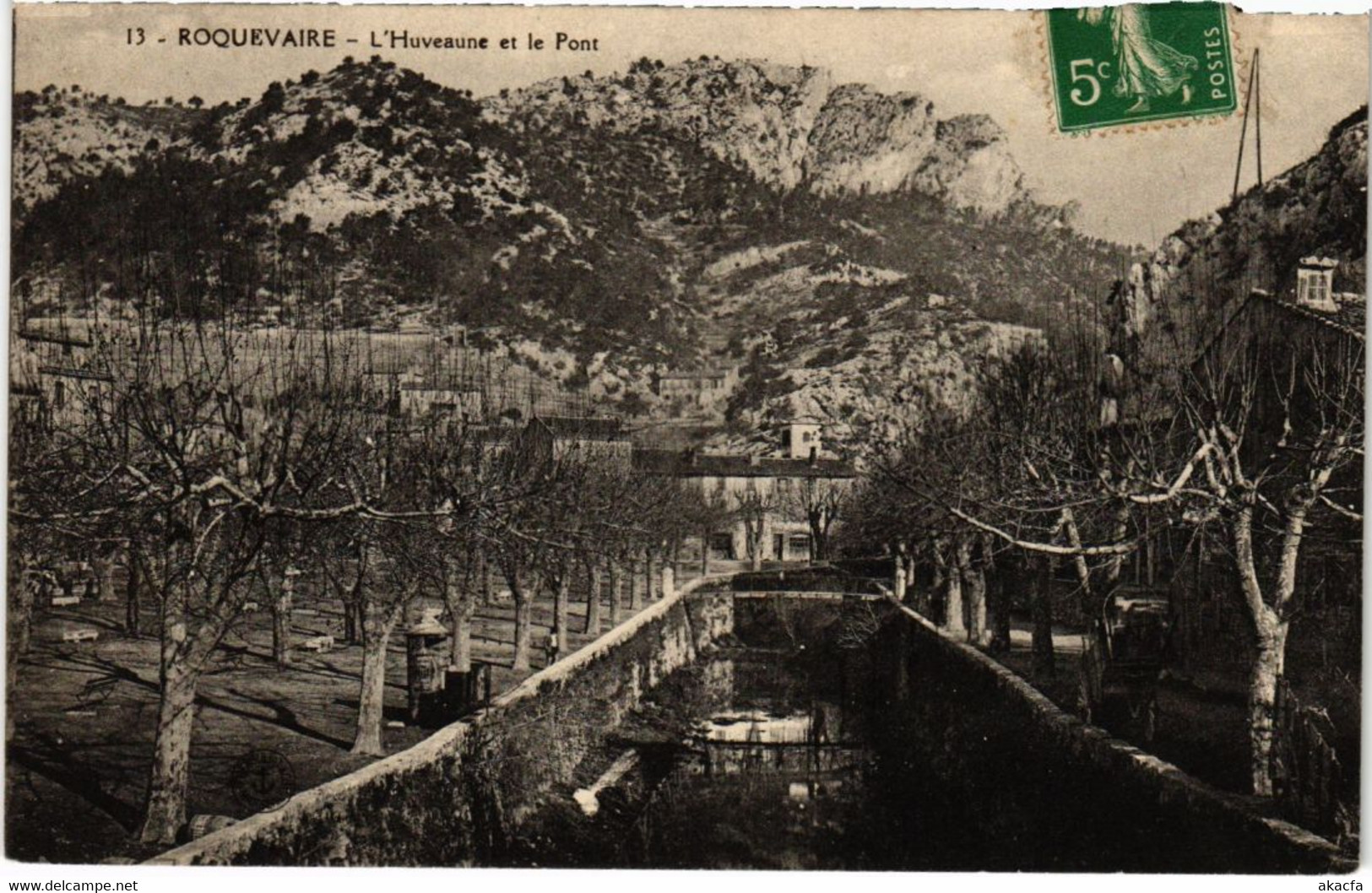CPA ROQUEVAIRE L'Huveaune Et Le Pont (1291257) - Roquevaire