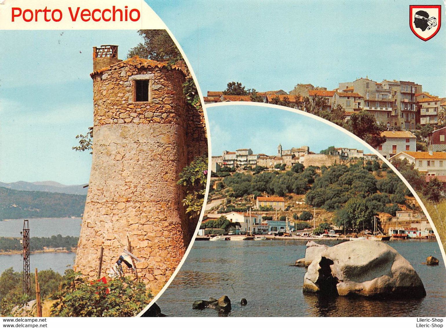 [2A] SOUVENIR DE PORTO VECCHIO -MULTIVUES►BLASON - CPM 1980 ♦♦♦ - Autres & Non Classés