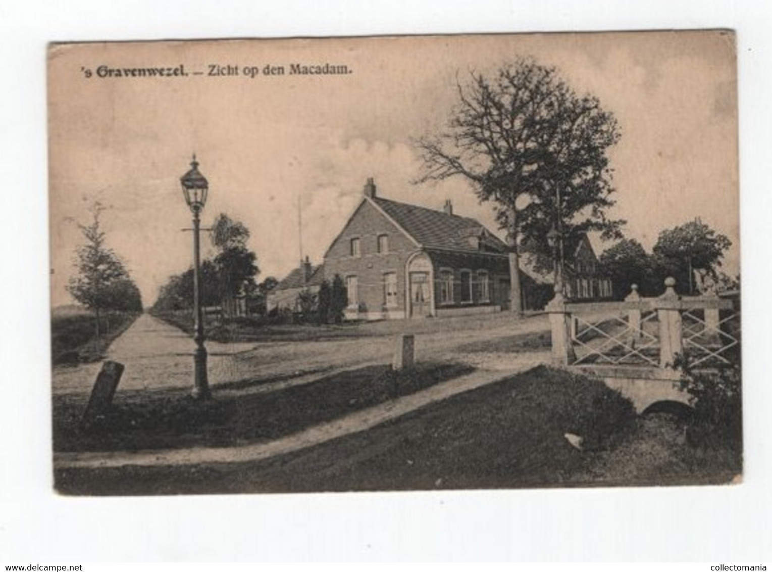 1 Oude Postkaart S' Gravenwezel  Zicht In Het Dorp   1921 - Schilde