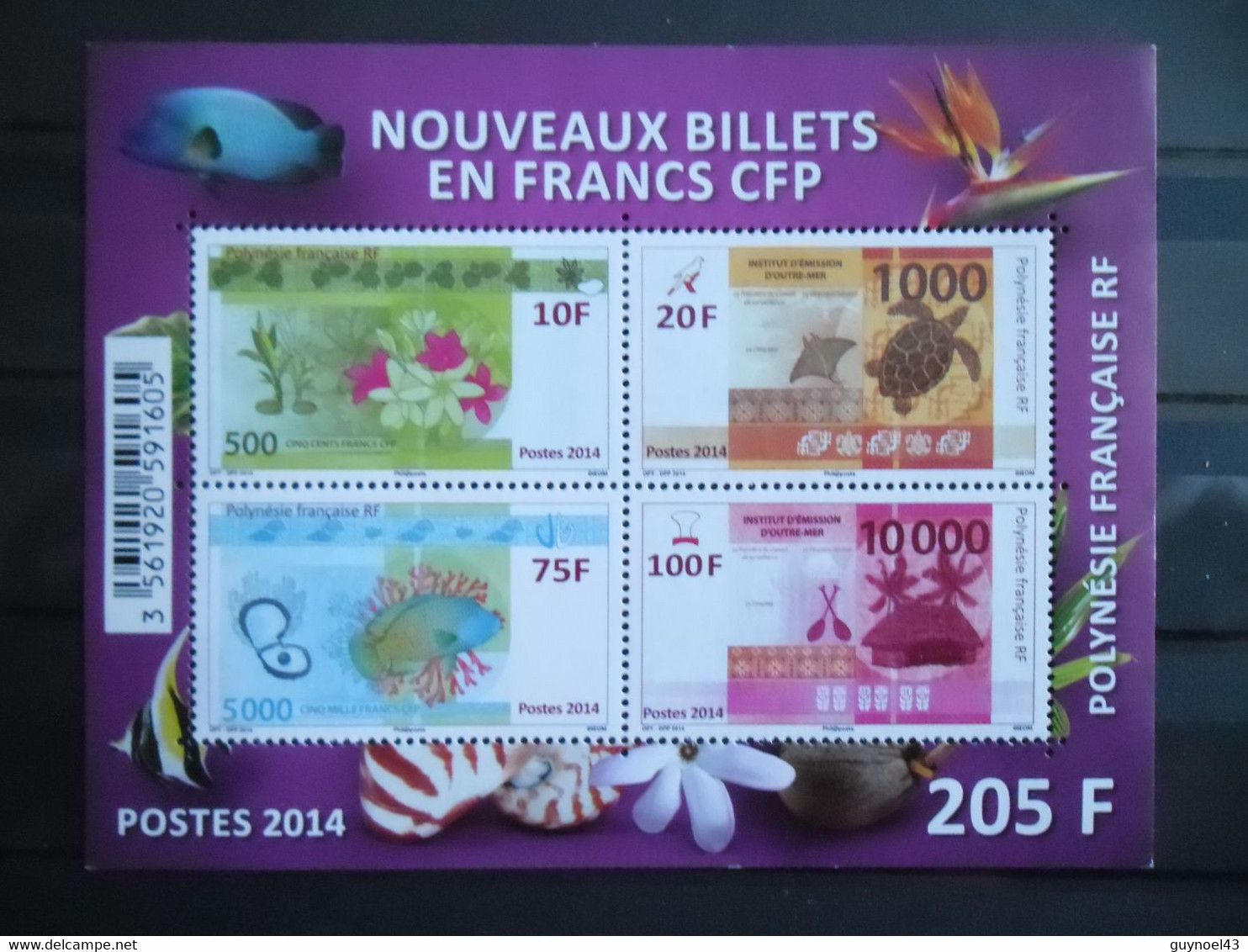 PF 2014 Y/T N° BF40 " Nouveaux Billets En Francs CFP " Neuf** - Neufs