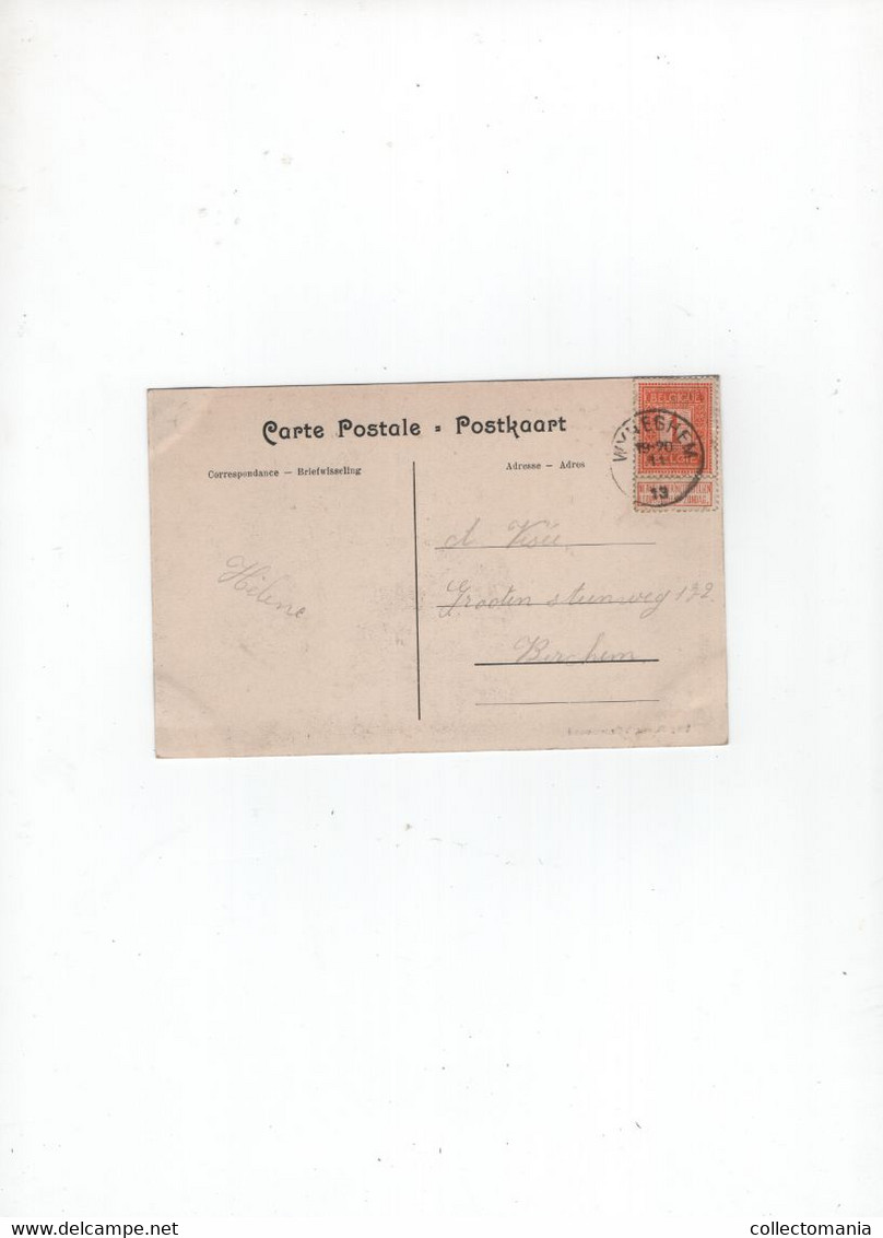 1 Oude Postkaart S' Gravenwezel  Villa " Het Wit Kruis" Bij  's Gravenwezel Of Wijneghem? 1913 - Schilde