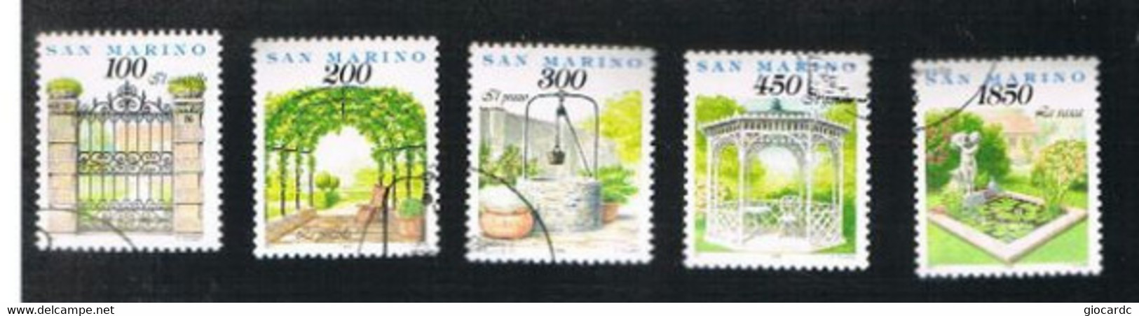 SAN MARINO - UN  1412.1416 - 1994 COSE, GESTI, AFFETTI DI OGNI GIORNO  (COMPLET SET OF 5)   -  USED° - Gebraucht