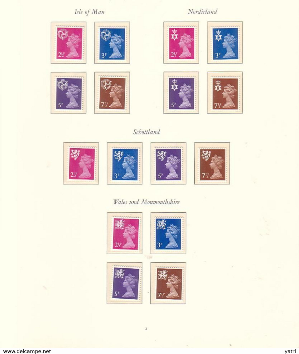 Regno Unito - Emissioni Regionali: Isola Di Man, Galles, Scozia, Irlanda Del Nord  1970/1980 ** MNH - Ohne Zuordnung