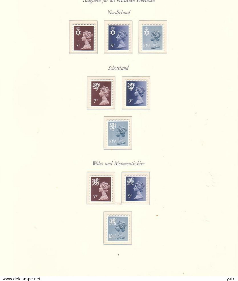 Regno Unito - Emissioni Regionali: Isola Di Man, Galles, Scozia, Irlanda Del Nord  1970/1980 ** MNH - Non Classificati