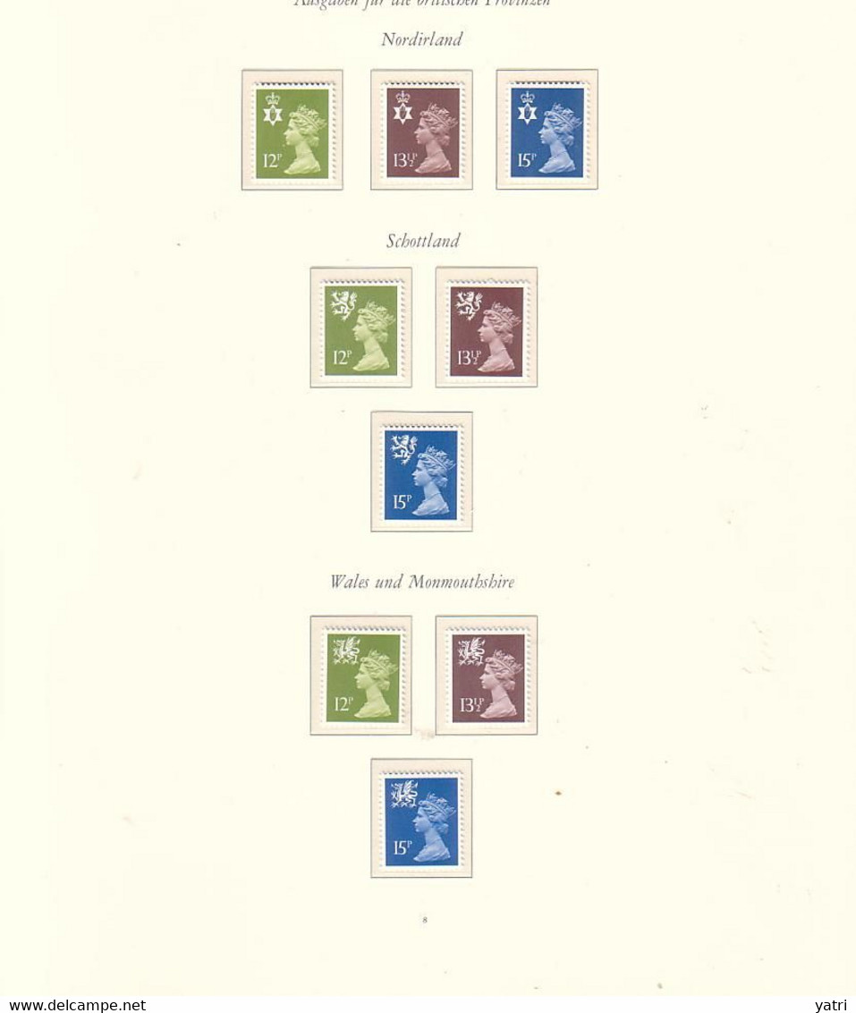 Regno Unito - Emissioni Regionali: Isola Di Man, Galles, Scozia, Irlanda Del Nord  1970/1980 ** MNH - Non Classés