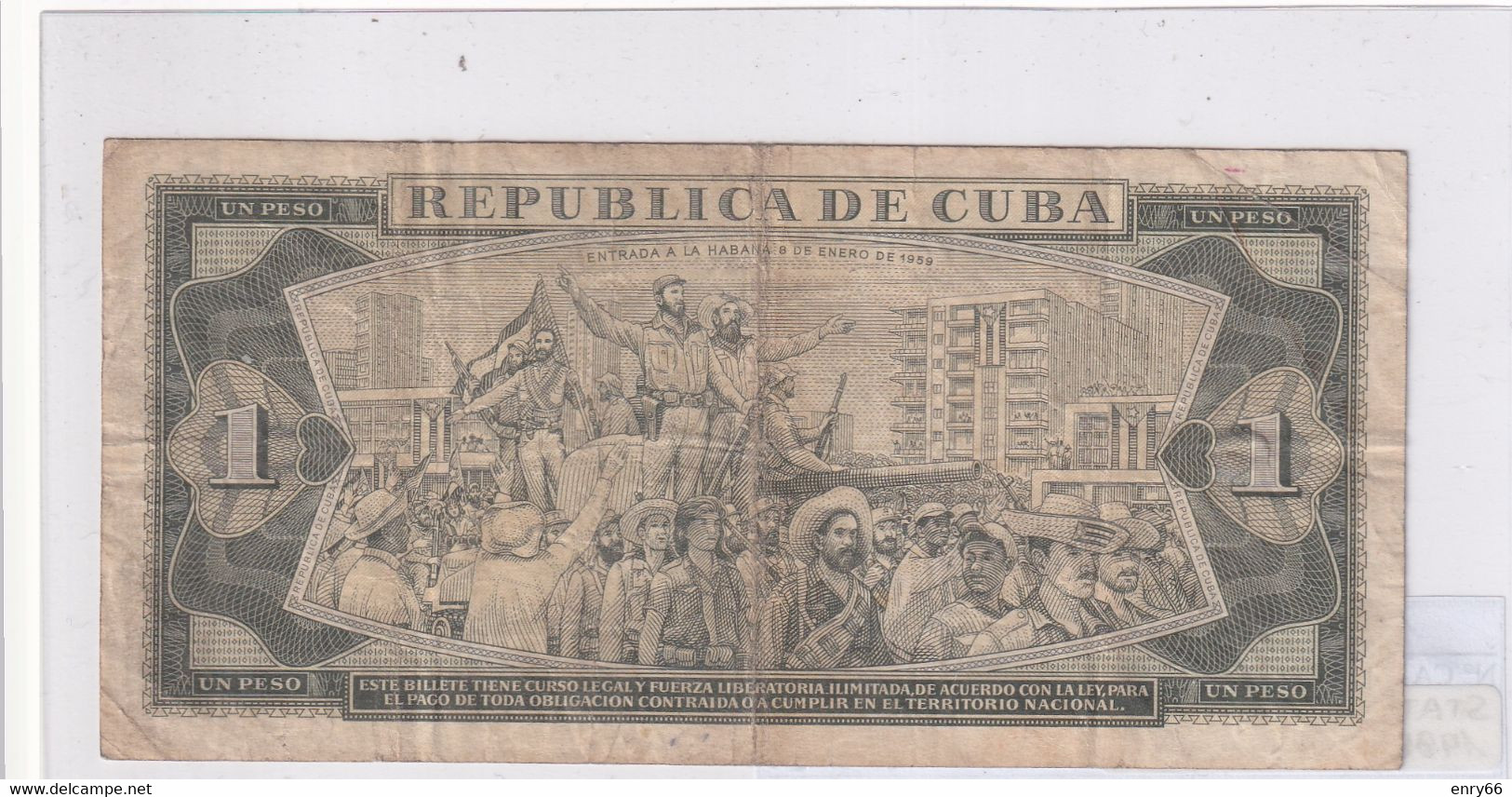 CUBA UN PESO 1986 P. 102C - Cuba
