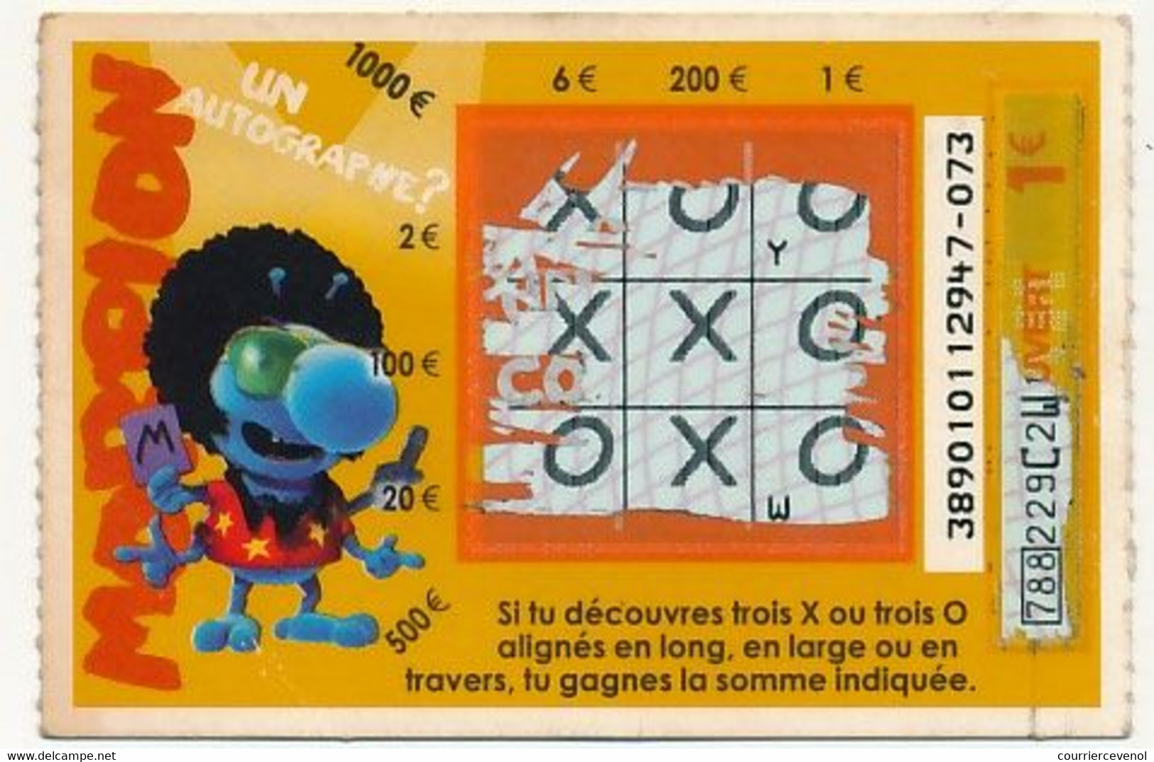 FRANCE - Française des Jeux - 10 tickets - Jeux "MORPION" tous différents