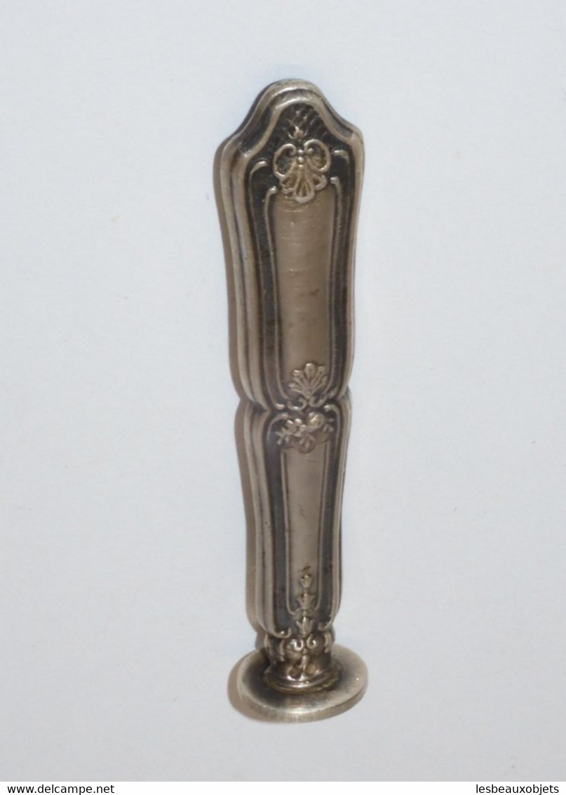 *SCEAU ARGENT VIERGE Style LOUIS XVI Poinçon MINERVE + Orfèvre à Déchiffrer E - Stempels