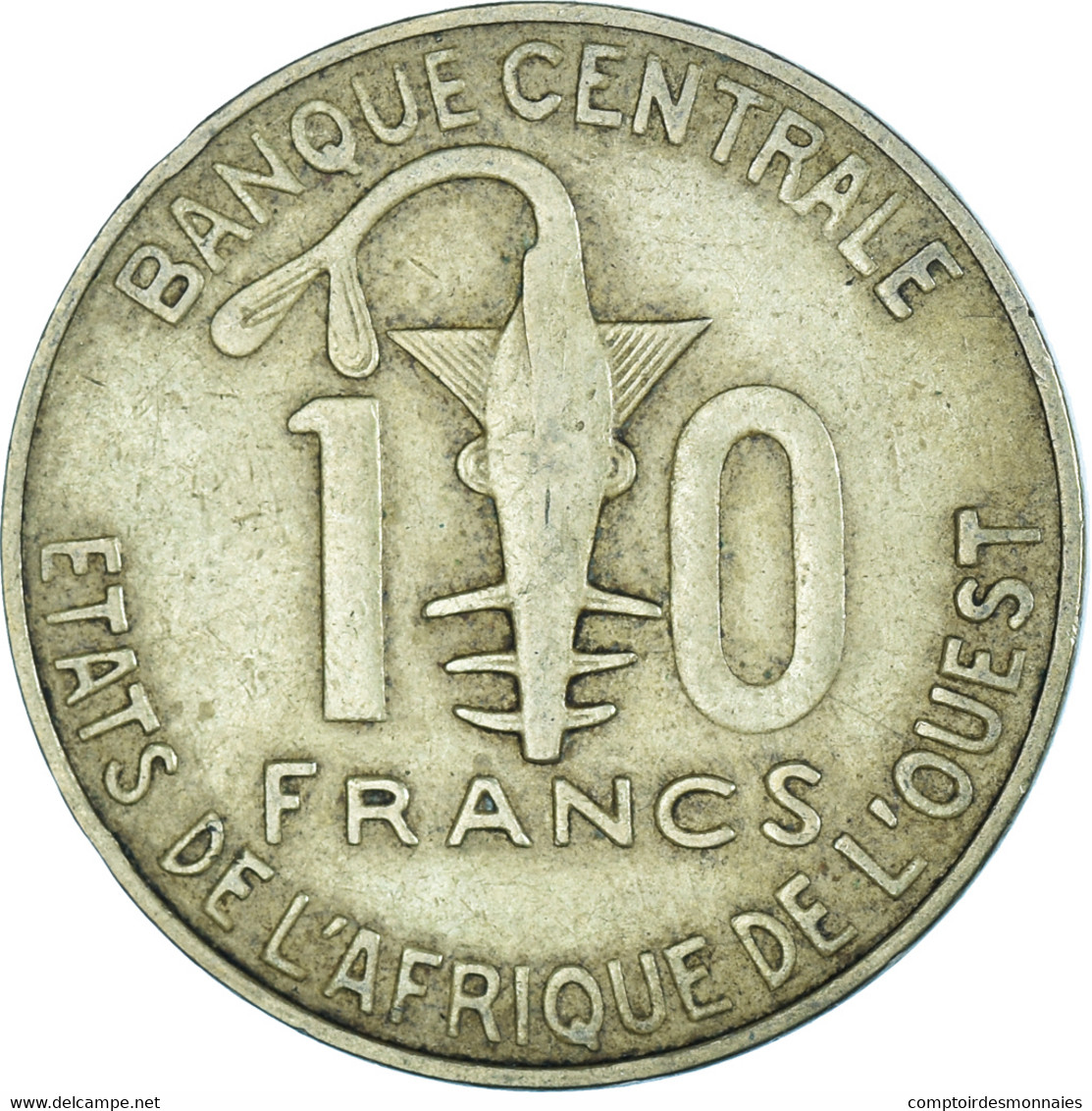 Monnaie, Communauté économique Des États De L'Afrique De L'Ouest, 10 Francs - Côte-d'Ivoire