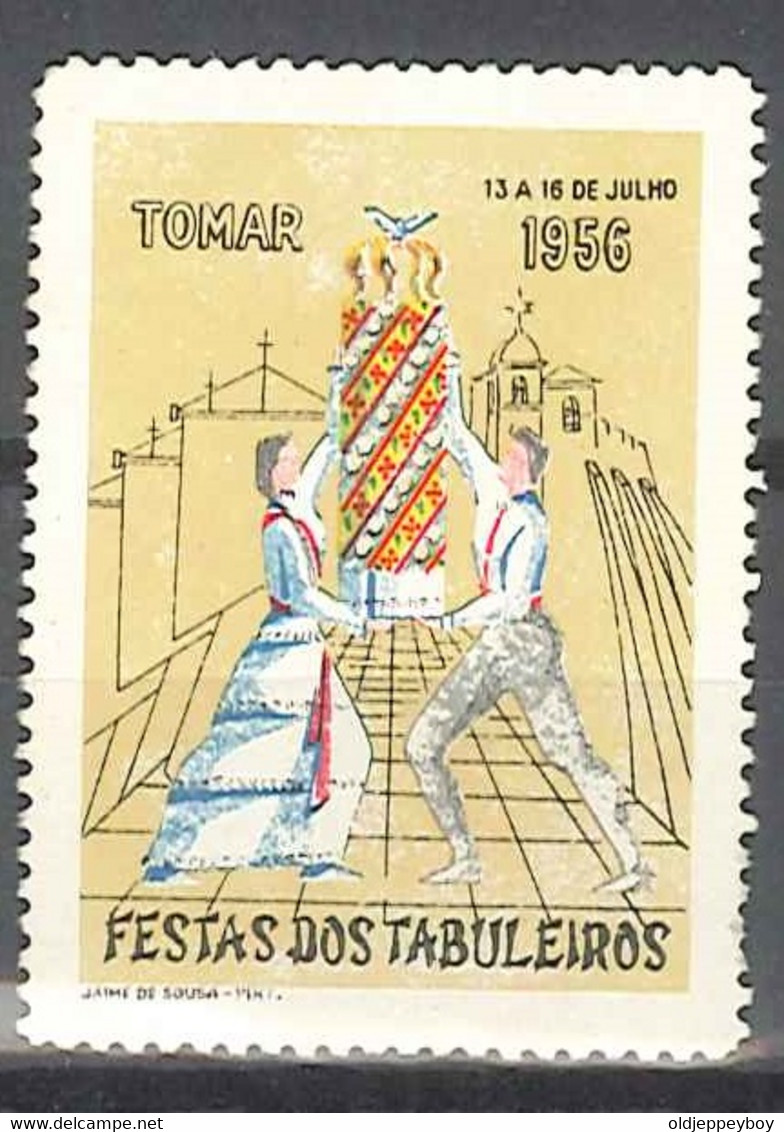 Portugal, Vignette/ Vinheta Cinderella - Festa Dos Tabuleiros, Tomar 1956 - Nuevos